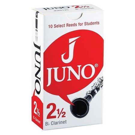 VANDOREN Vandoren JCR0125-U Juno Clarinet Bb Reeds; Strength No.2.5 - Box of 10 JCR0125-U